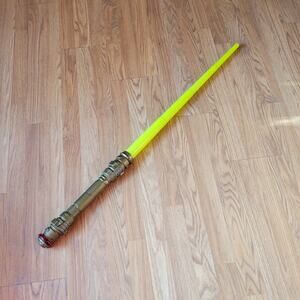 Disney Green Jedi Type Lightsaber Lights up Sounds Rare, hard to find